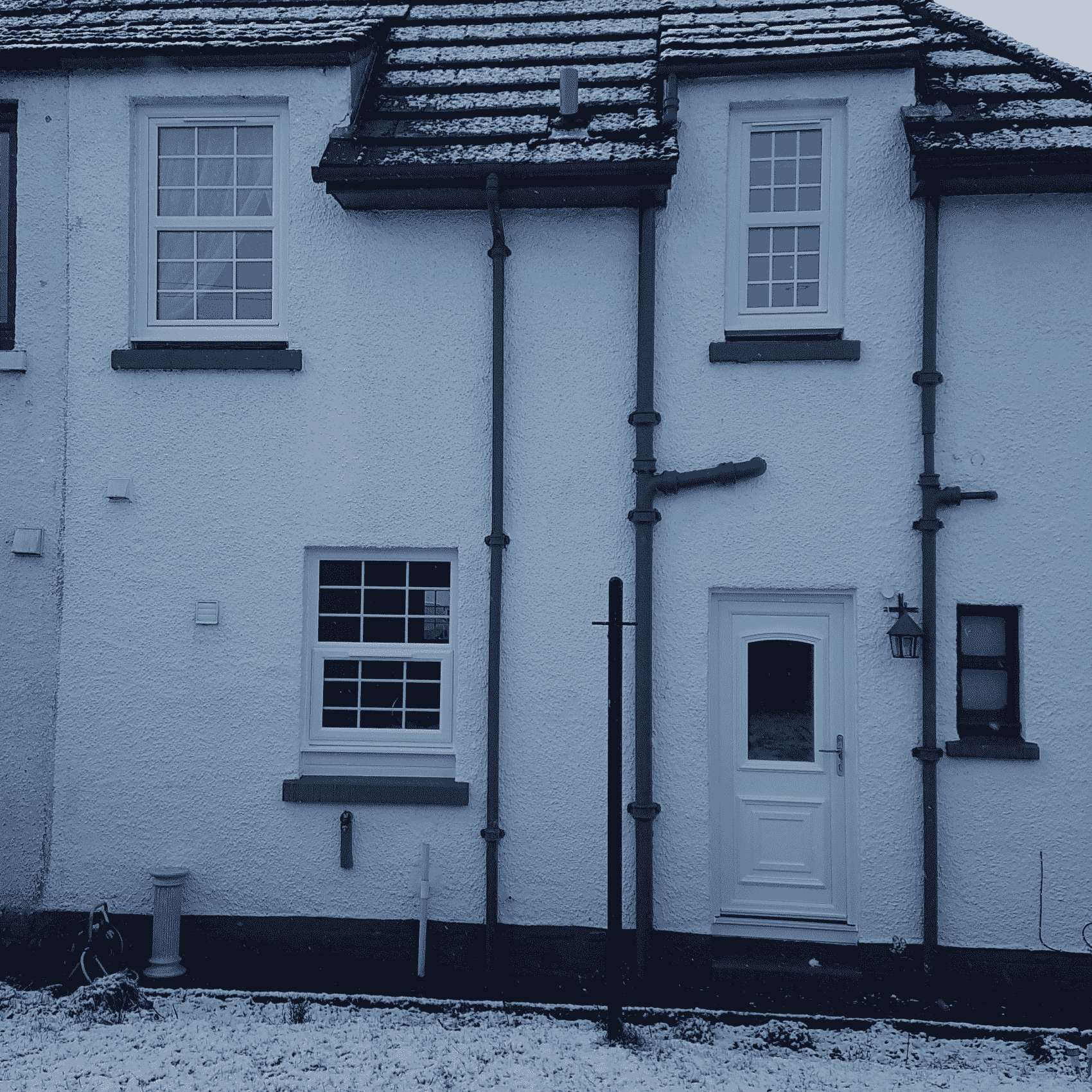 PVCu windows with Georgian bars and PVCu Door
