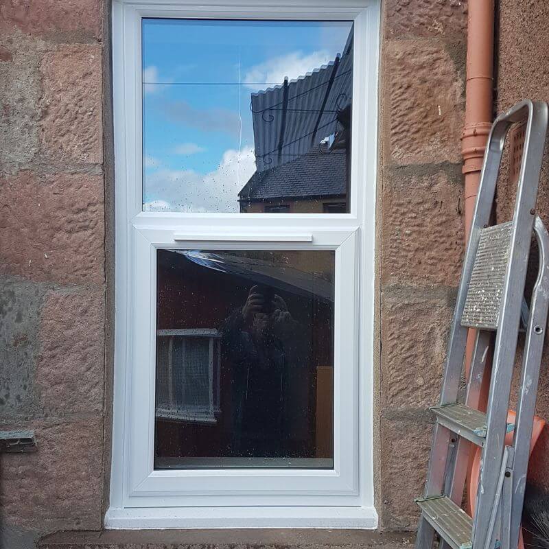 White UPVC windows 